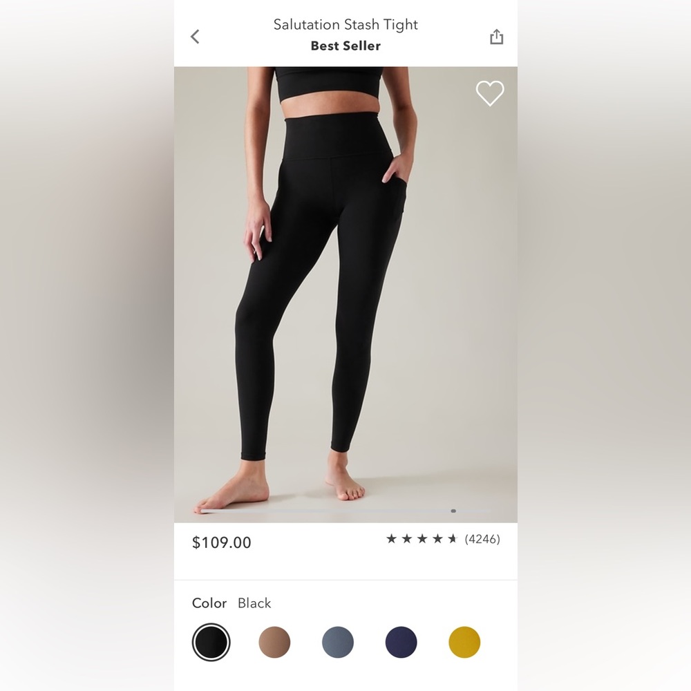Athleta Salutation Stash Tight